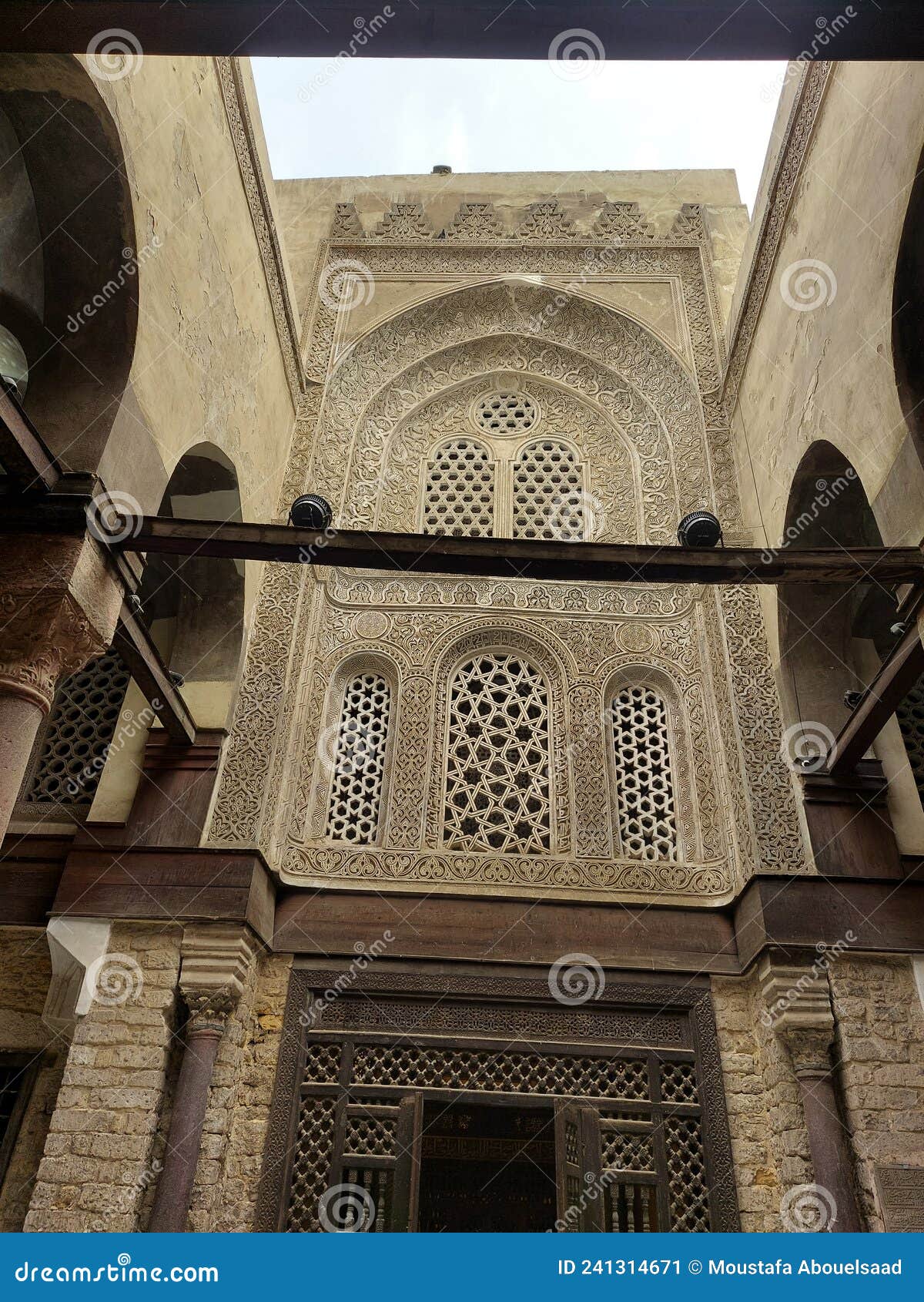 sky light of qalawun complex, cairo, egypt